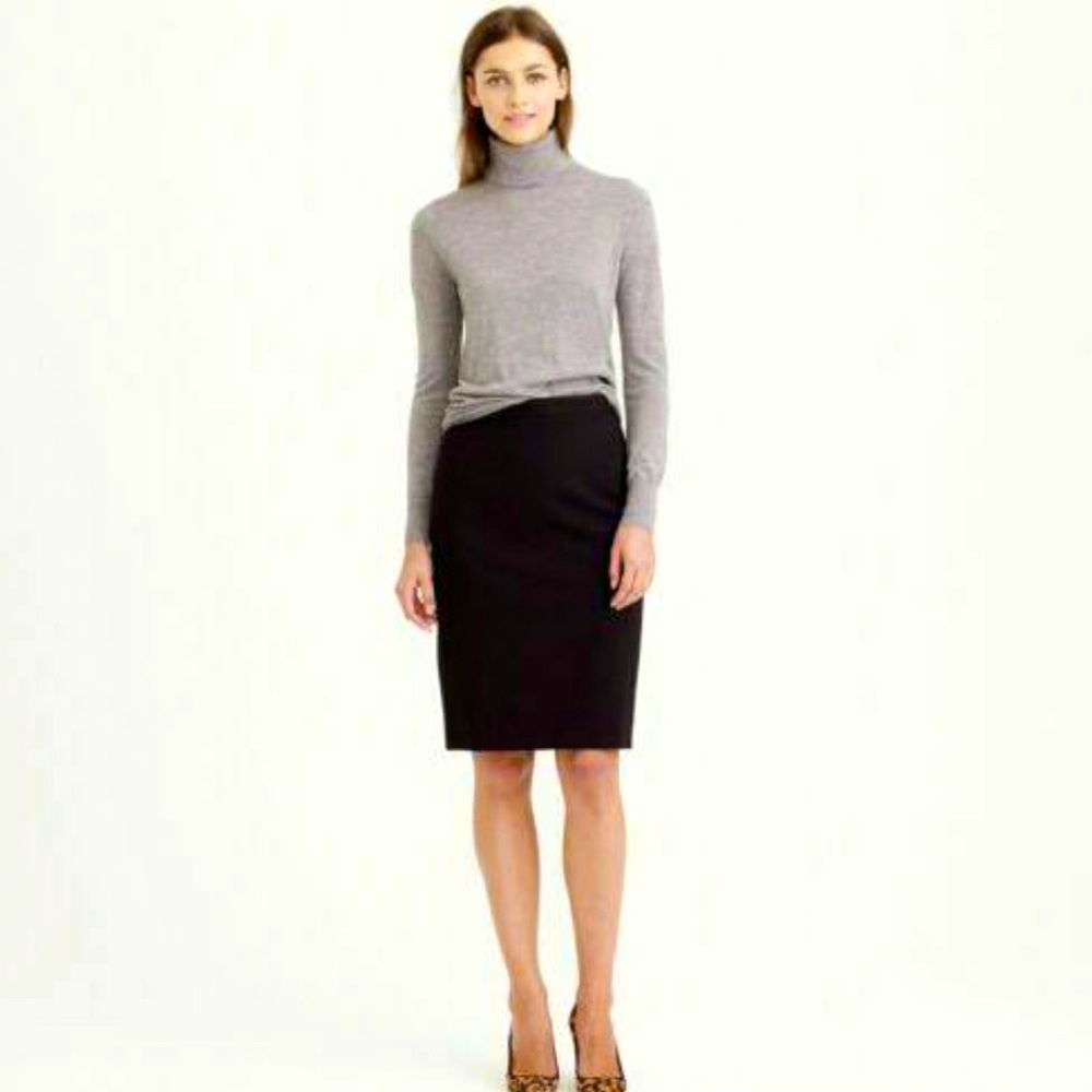 J.Crew Black Pencil Skirt